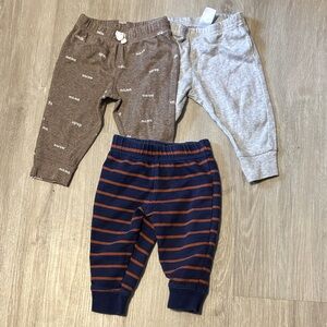 Kids Striped and Solid Pants Set